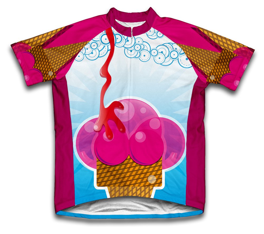 ScudoPro Creamy Delight Short Sleeve Cycling Jersey for Youth - Size M Blue