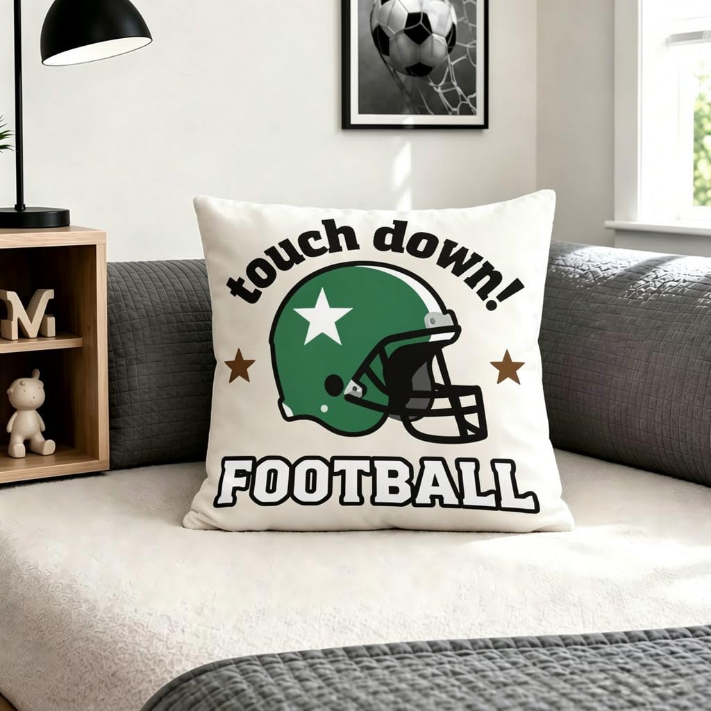 Football Helmet Pillow Covers -18x18