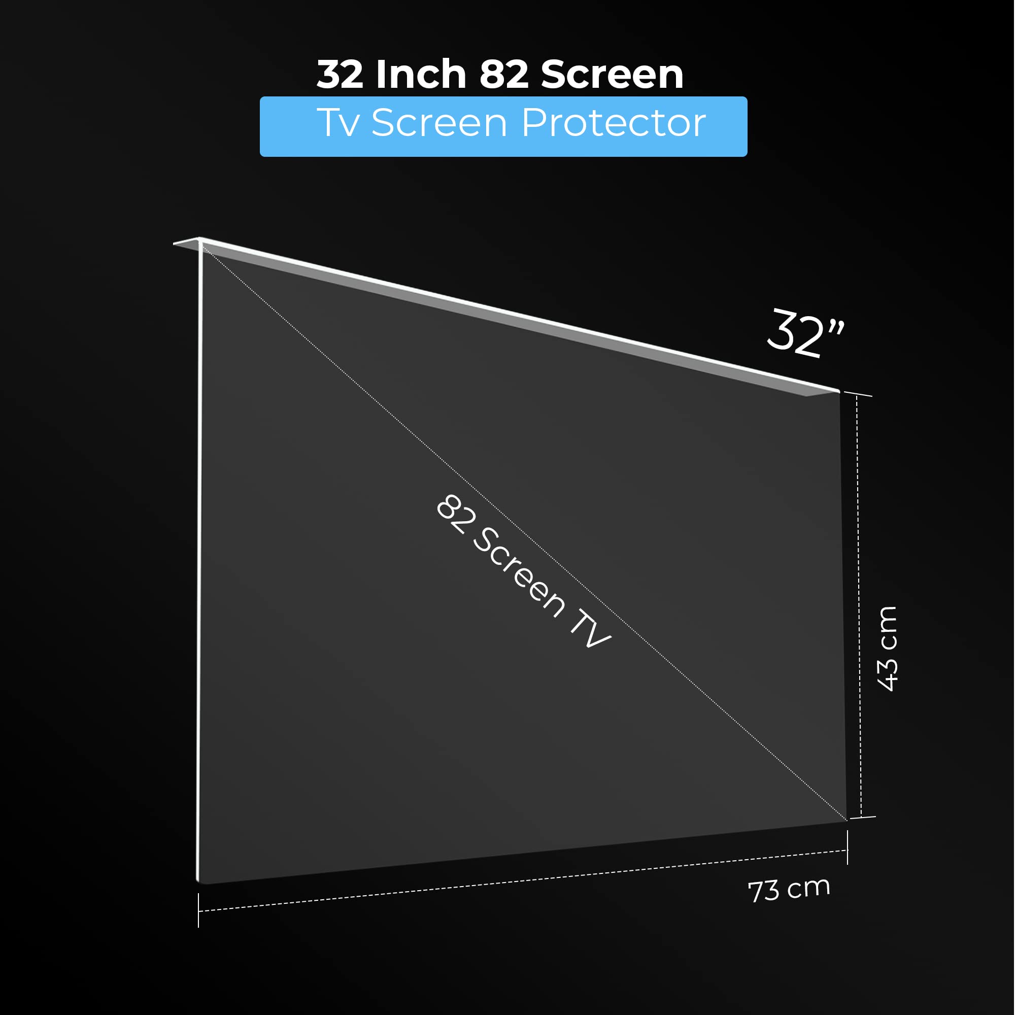 Protettore Schermo TV 82 Pollici - Anti-Danno LCD LED OLED - Dettaglio