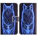 Produktbild TienJueShi Wolf Flip Book-Style Brief Leder Tasche Schutz Hulle Handy Case Abdeckung Fall Wallet Cover Etui Skin Fur Elephone S8 6 inch