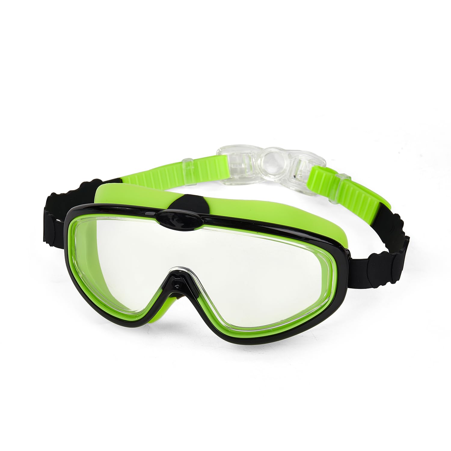 YzoTek Kids Wide View Swimming Goggles - HD Large Frame Anti-Fog Waterproof Pool Goggles for Children & Teens Age 3-16