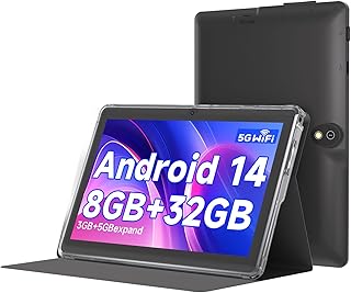 ICONLINK 7 Inch Android 14.0 Tablet with Protective Case, 8GB (3+5GB Expansion) RAM + 32GB ROM 1024*600 IPS Screen Dual Ca Price In India
