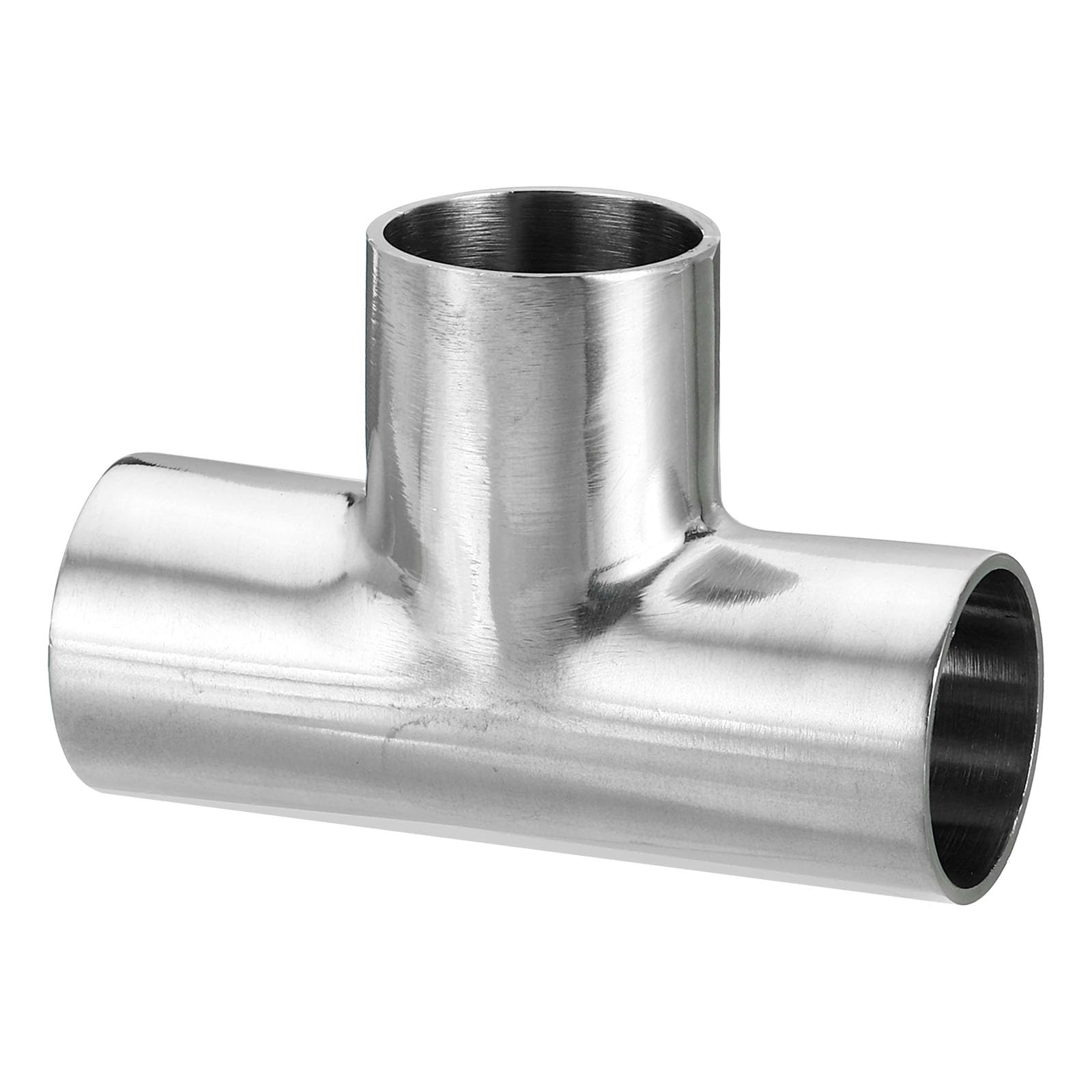 PATIKIL Pipe Fitting Equal Tee, 25mm(1") OD T Joint Splitter Fitting Butt Weld Tee Equal Welding 3 Way Stainless Steel Connector T Shape Pipe Splitter for HVAC System