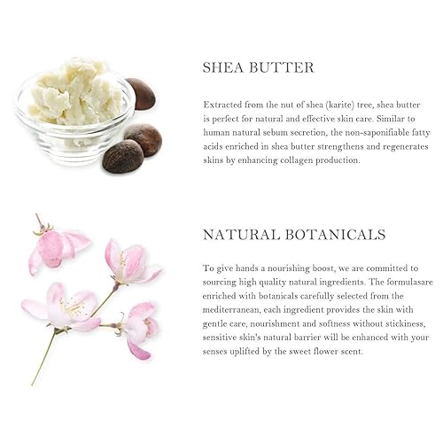 Miniatura 5 de Juego de regalo de crema de manos  Juegos de loción para mujer juego de cuidado de manos con manteca de karité juego de loción de manos tamaño de