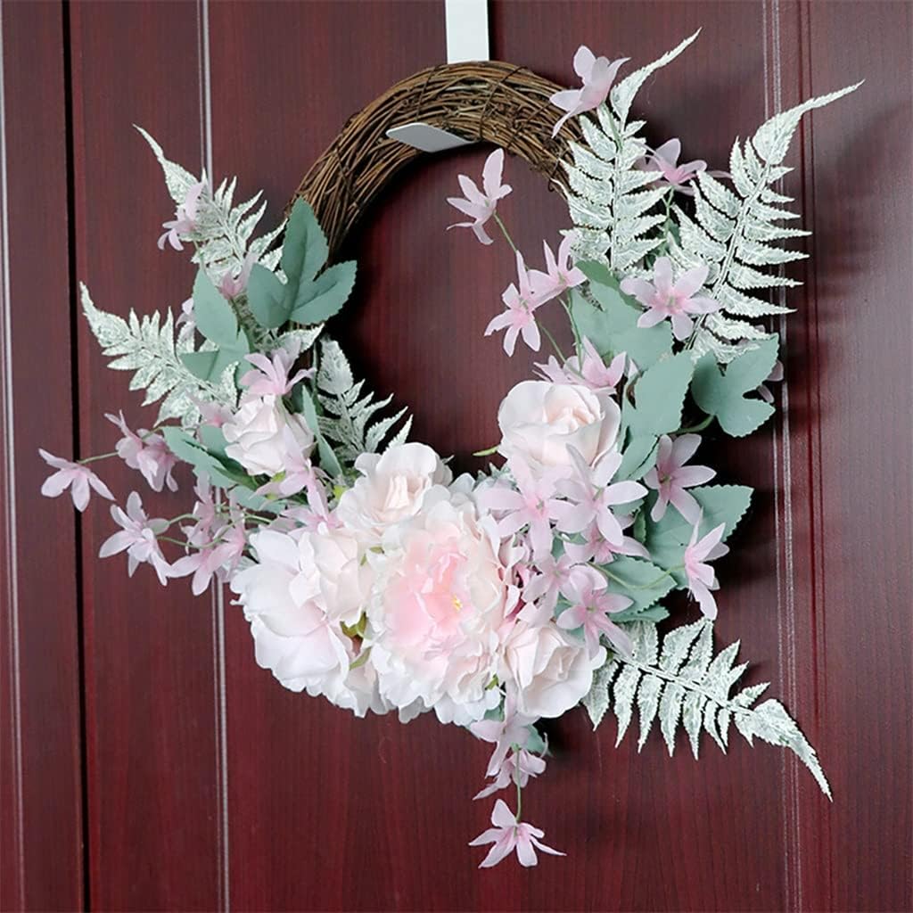 Spring Wreath Peony Wreath for All for Front Door Farmhouse Wall Outdoor Decoration