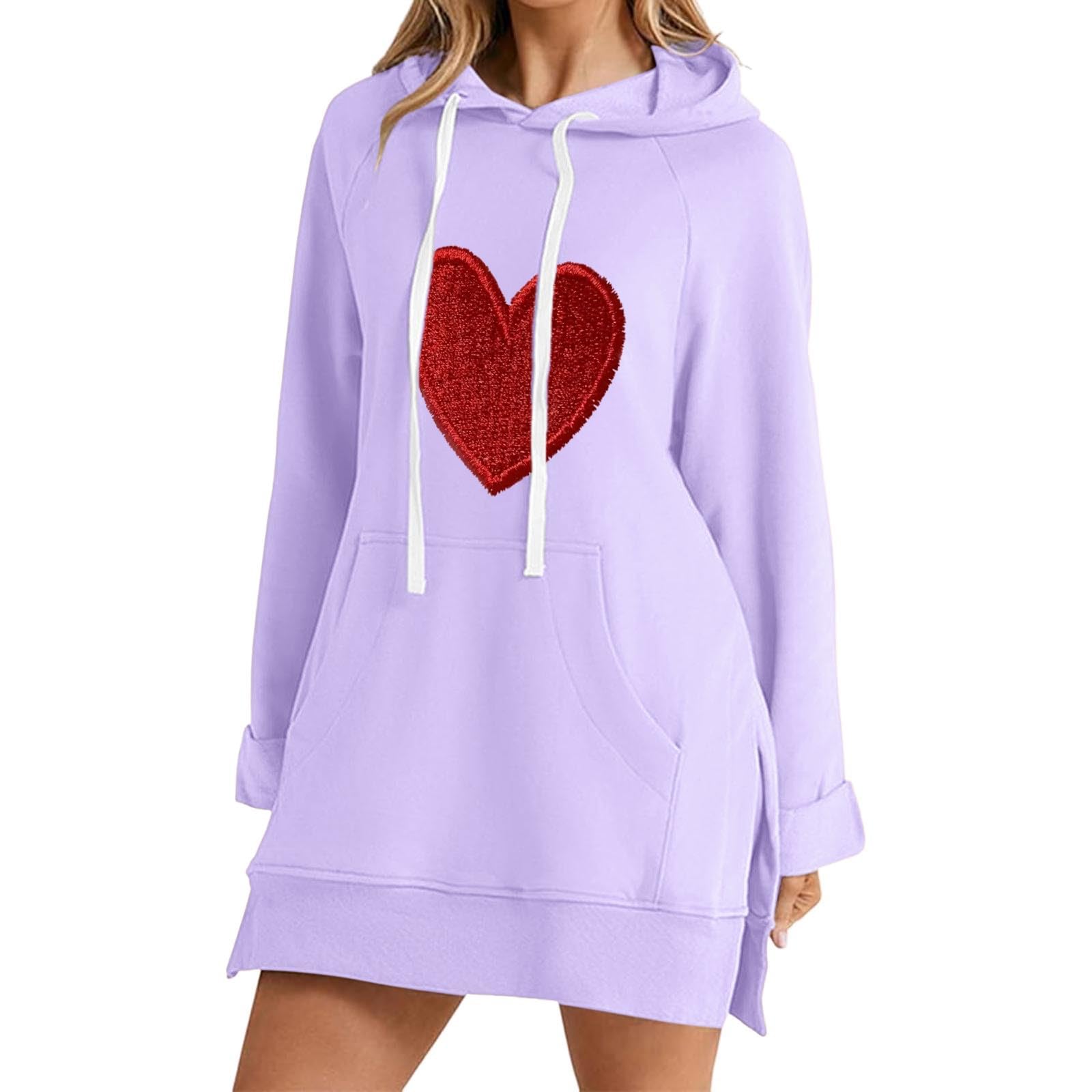 La Robe Ample à Capuche Warmy pour Femme—Sweat Long décontracté avec Cordon de Serrage Poches et Ourlet Fendu Style Tendance