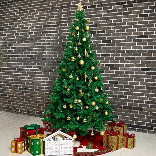 Sunnyglade-48-Christmas-Tree-Skirt-Double-Layer-Design-Santa-Pattern-Burlap-Christmas-Tree-Skirt-with-Buffalo-Plaid-Edges-for-Xmas-Holiday-Decorations-Plaid Sunnyglade 48 Christmas Tree Skirt Double Layer Design Santa Pattern Burlap Christmas Tree Skirt with Buffalo Plaid Edges for Xmas Holiday Decorations Plaid