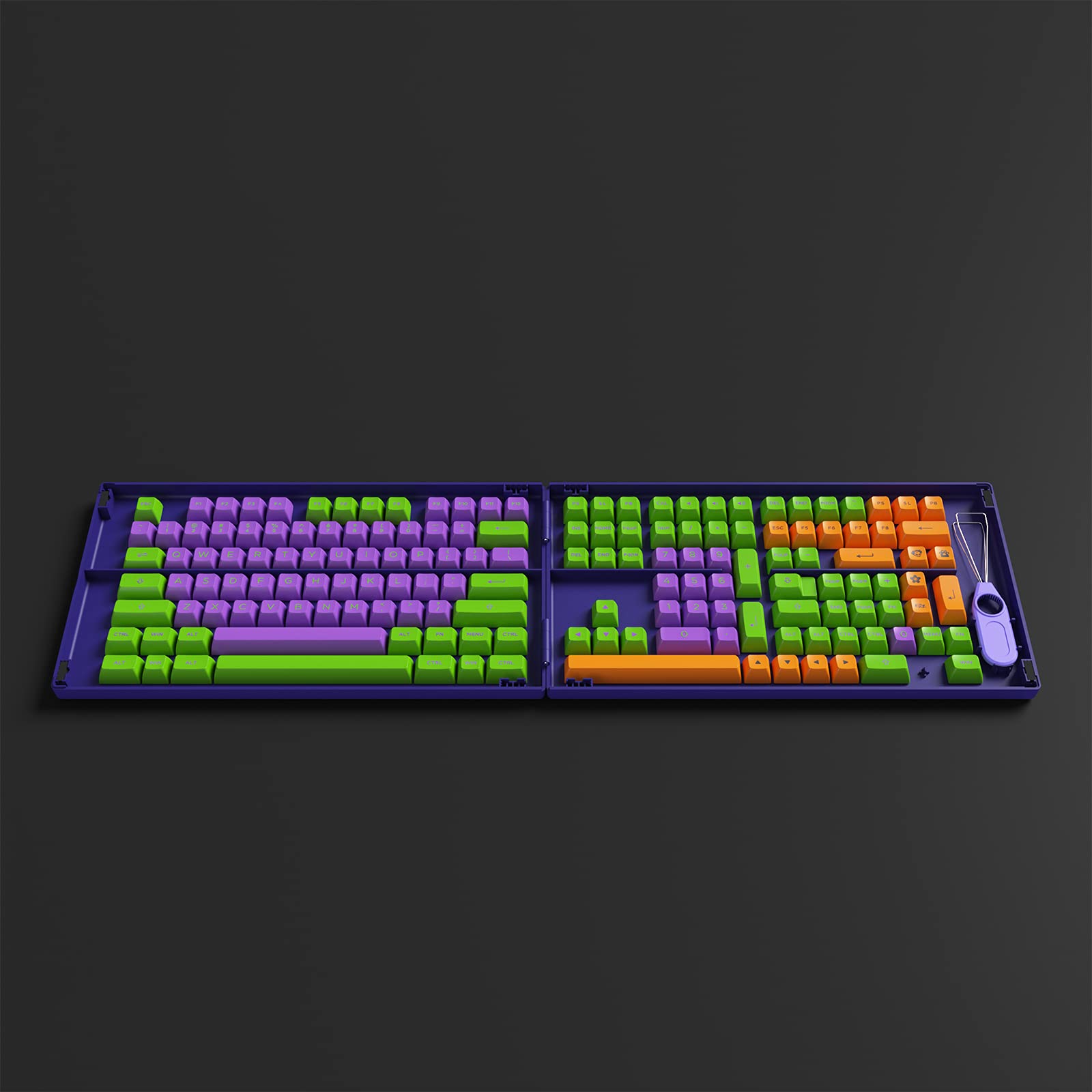 キーボード Akko Eva-01 Theme AKKO Keycap - ASA Profile - EVA Theme 01 (158pcs) : Amazon.sg