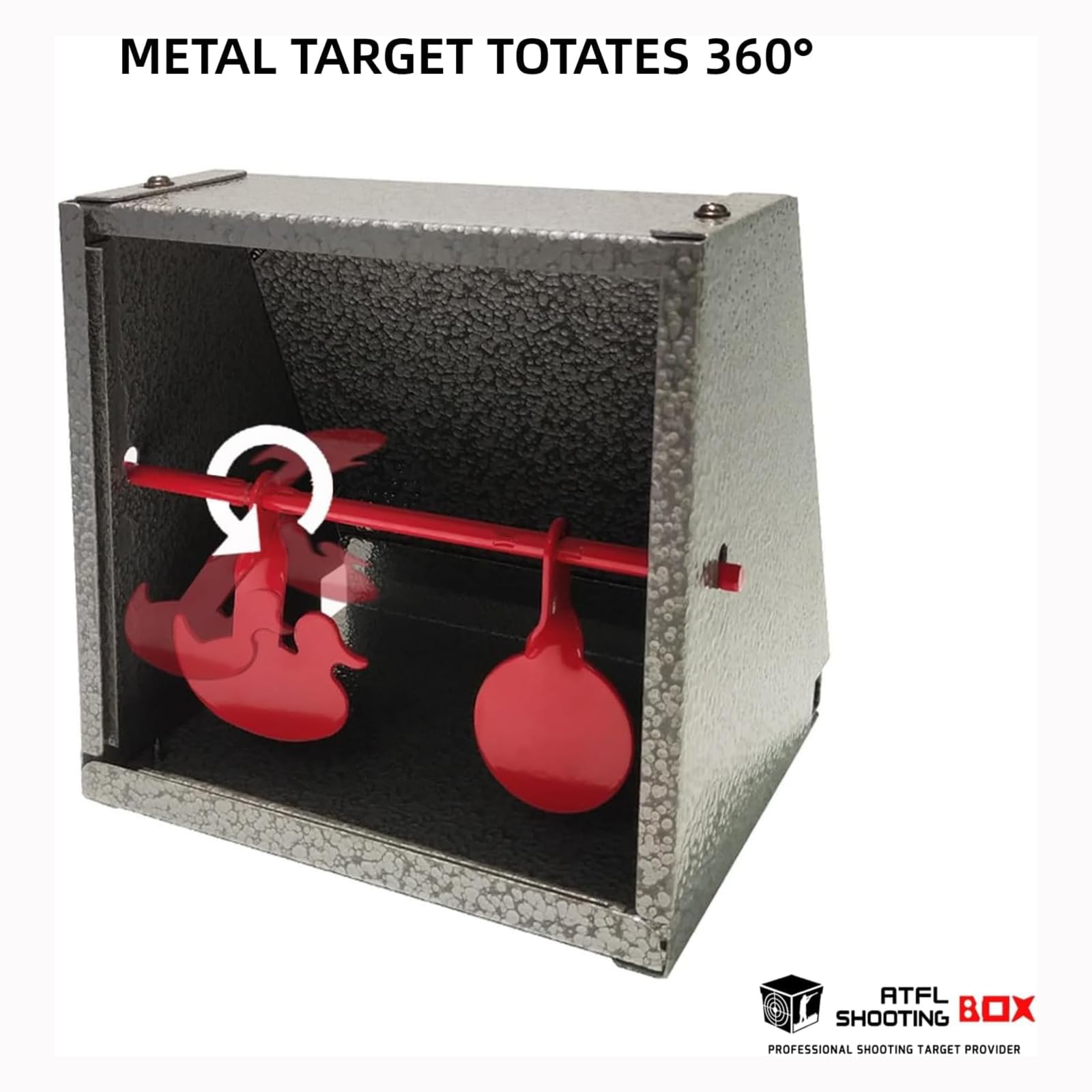 ATFLBOX BB Trap Target z 20-częściową papierową tarczą i resetowanym celem strzeleckim do Airsoft Pellet Gun Rifle BB Gun