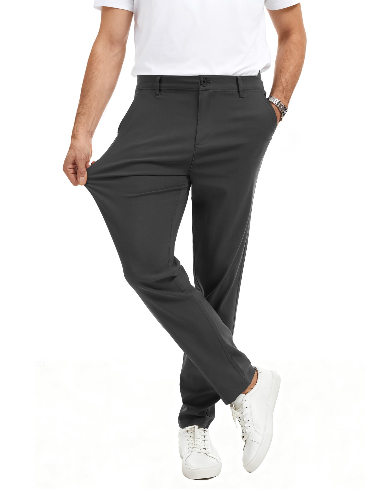 YYIDATON Herren Chinohose Stilvolle Slim Fit Super Stretch Hosen Angenehme Stoffhose Business & Freizeit Hose für Männer