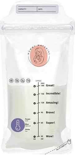 Temperature-Sensing Breast Milk Storage Bags - 180ml
