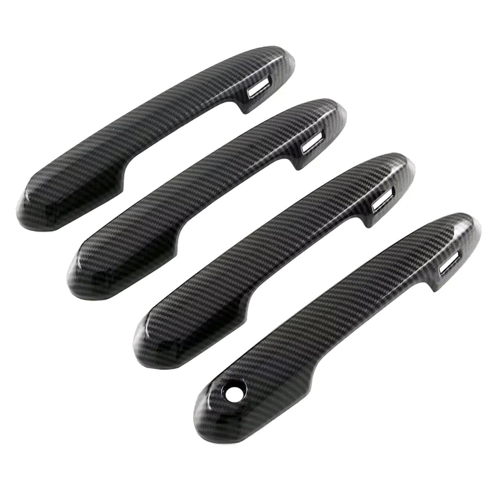 YESKIT Car Accessories Exterior Door Handles Cover Trim for Toyota for Land for Cruiser 300 LC300 2022-2023(Carbon Fiber Look)