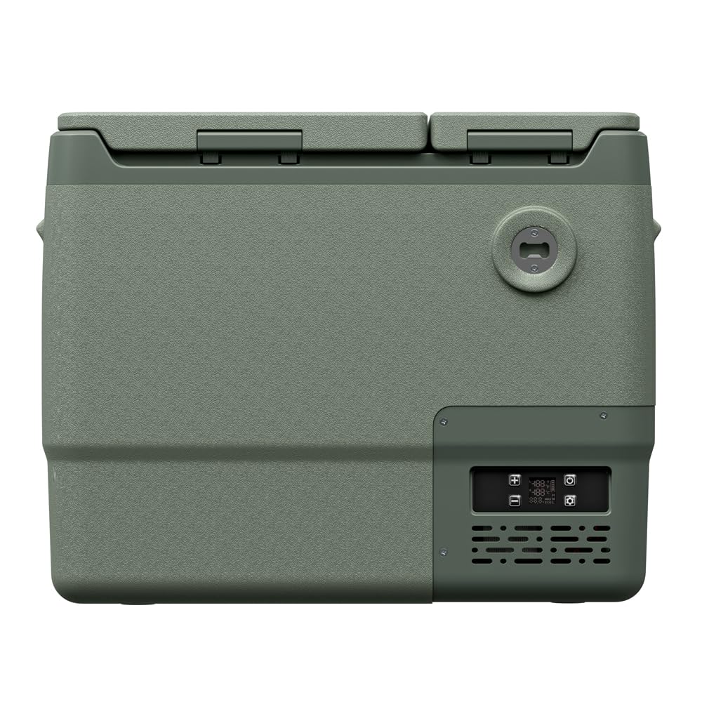 Yolco DX40 Pistachio lodówka kompresorowa 39 l – mobilna lodówka i zamrażarka, sterowanie za pomocą aplikacji, Dual-Zone, 12/24 V i 230 V, cicha i energooszczędna, idealna na kemping, do samochodu i