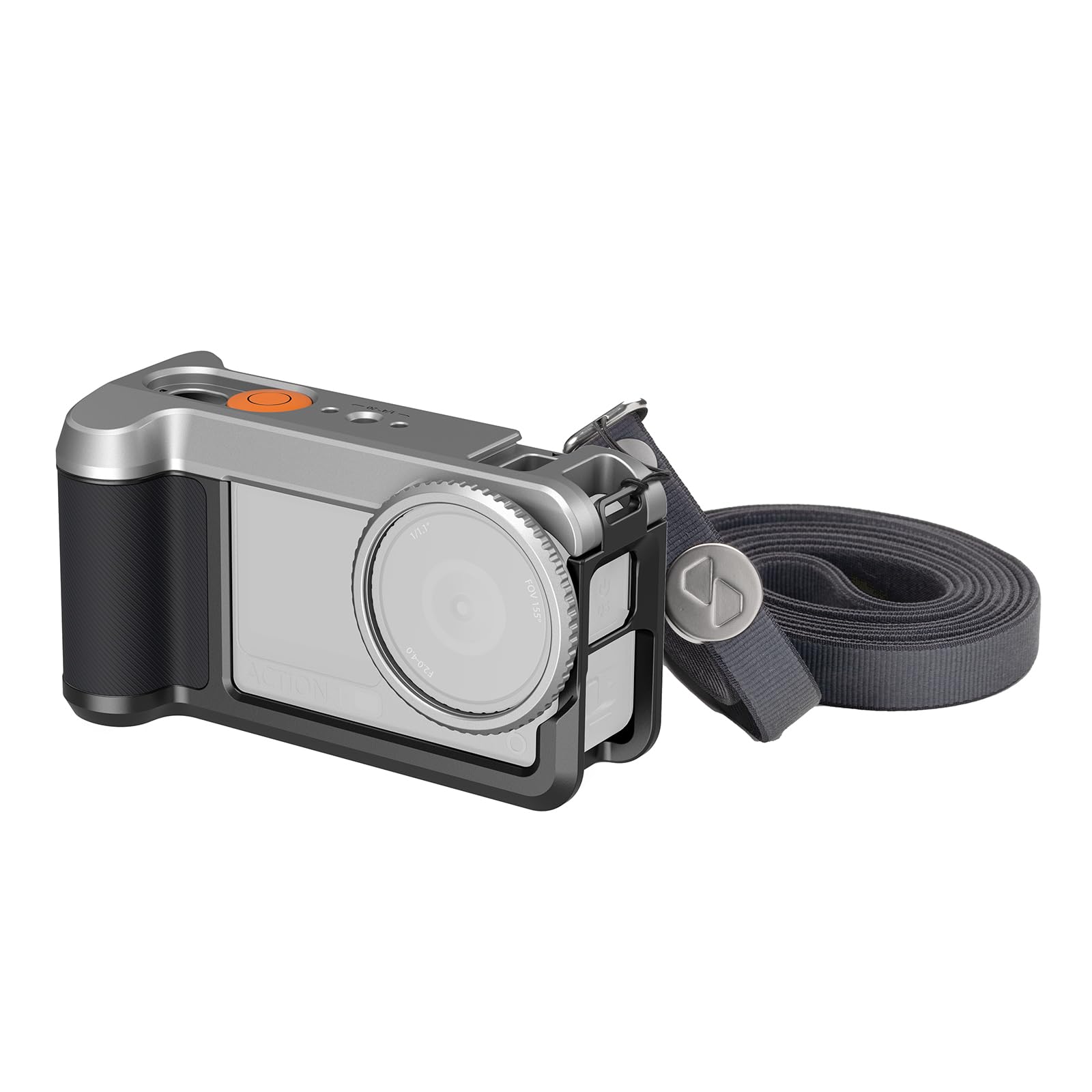 K&F CONCEPT Street Grip Kit mit Käfig, Kamera Griffhalter Set für DJI Osmo Action 6, Schnellverschluss Street Photography Griff mit Auslöser, Blitzschuh, Action Kamera Zubehör