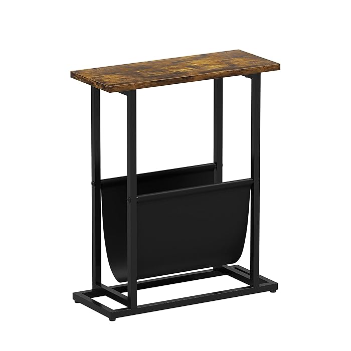 Buy Fashionoda Narrow Side Table,21Inch Industrial Sofa End Table