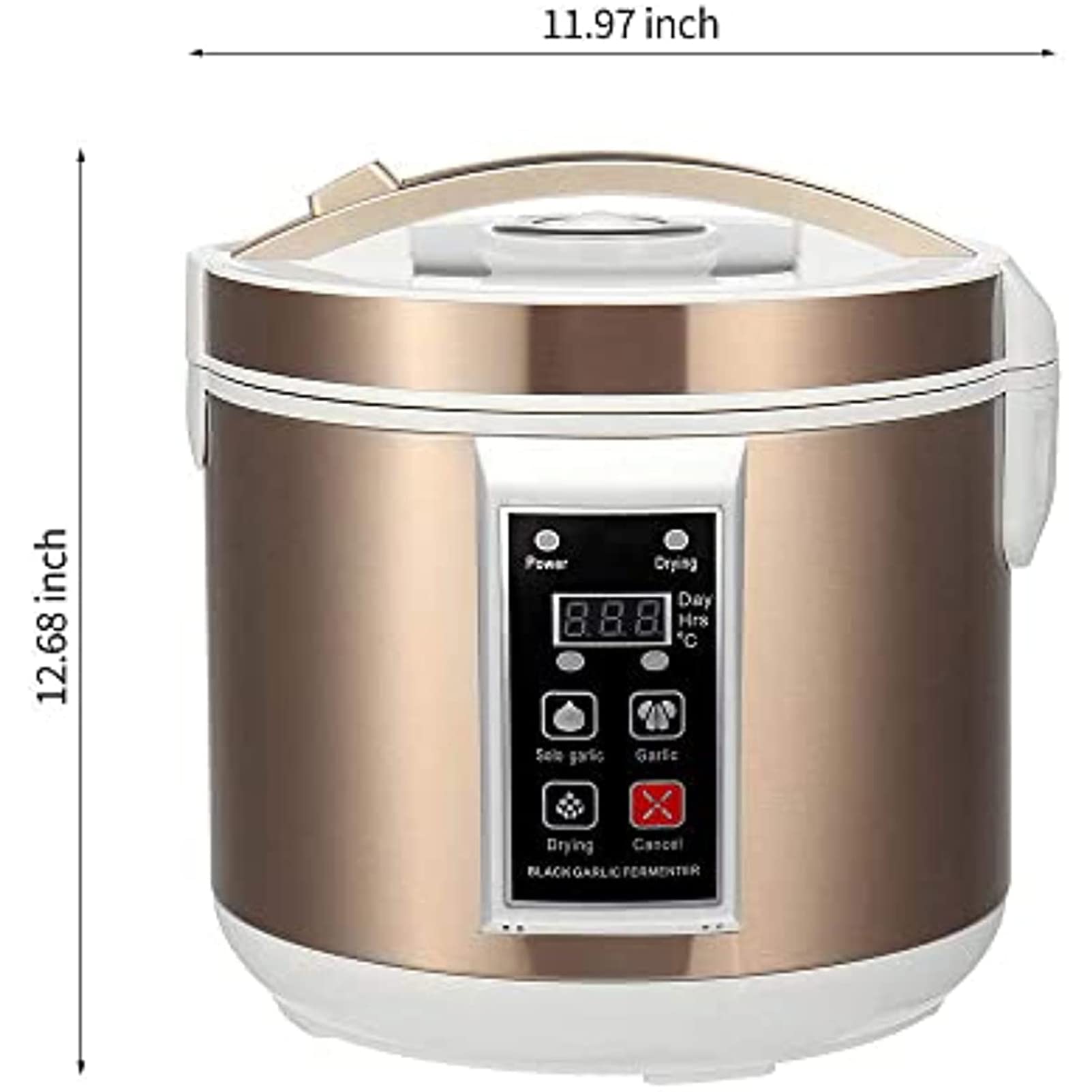 Fermentatore Per Aglio Nero, 5/6L Multifunzione Completamente Automatico Contenitore Per Aglio Fermentatore Per Aglio, Aglio/Natto/Kimchi/Pasta/Vino/Fermentatore Per Riso, Casa/Utensile Da Cucina
