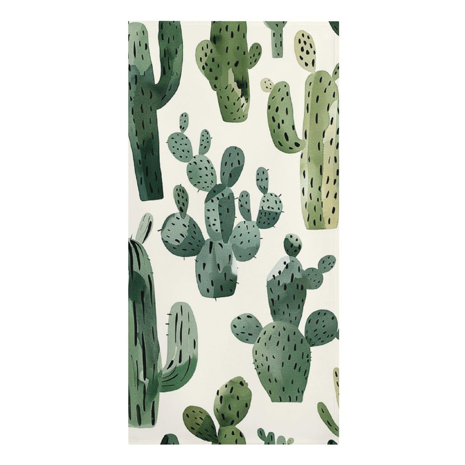 QMNLKH Light Cactus Pattern Beach Towel for Women, Large Microfiber Pool Towel for Men, Absorbent Swim Towels for Home, Lightweight Bath Towels for Camping, Yoga, 30.3"x61.4"