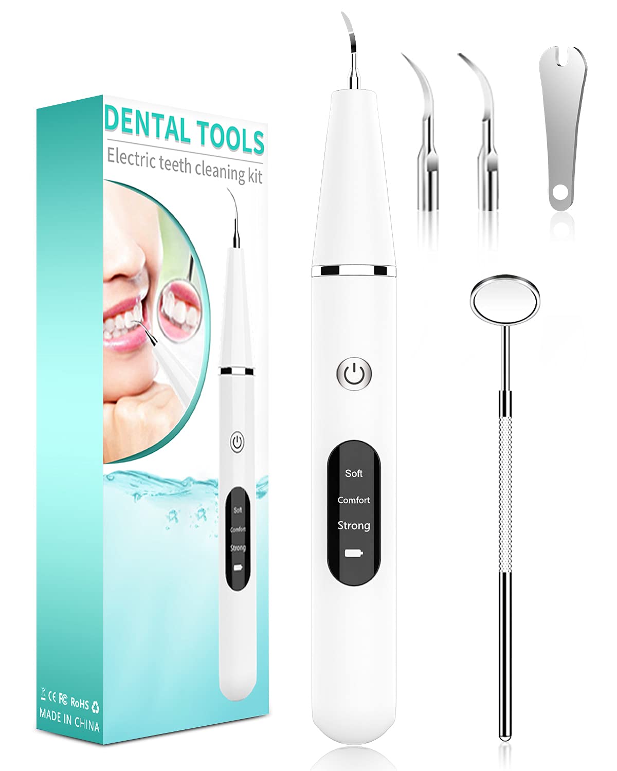 Brosse à dents | Accessoires pour hydropulseurs et irrigateurs | Nettoyage à 3 vitesses | Pour une haleine fraîche et l'hygiène bucco-dentaire