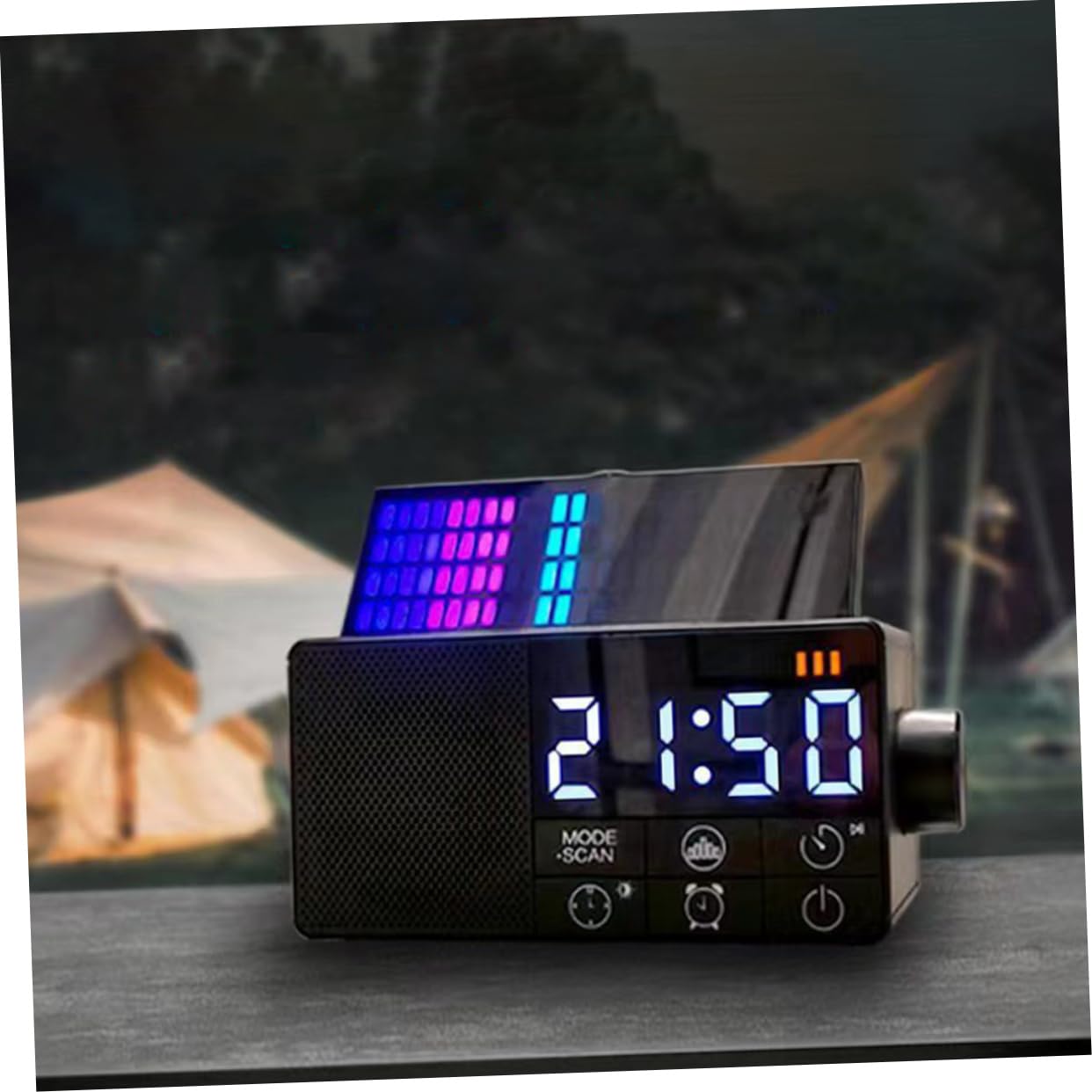 UPKOCH Digitaler Wecker Mit Fm-radiosender Und USB-anschluss Funkwecker Für Schlafzimmer Digitaluhr Mit Lautsprecherfunktion Wecker Fürs Schlafzimmer Mit Aux-Eingang Lautsprecherwecker