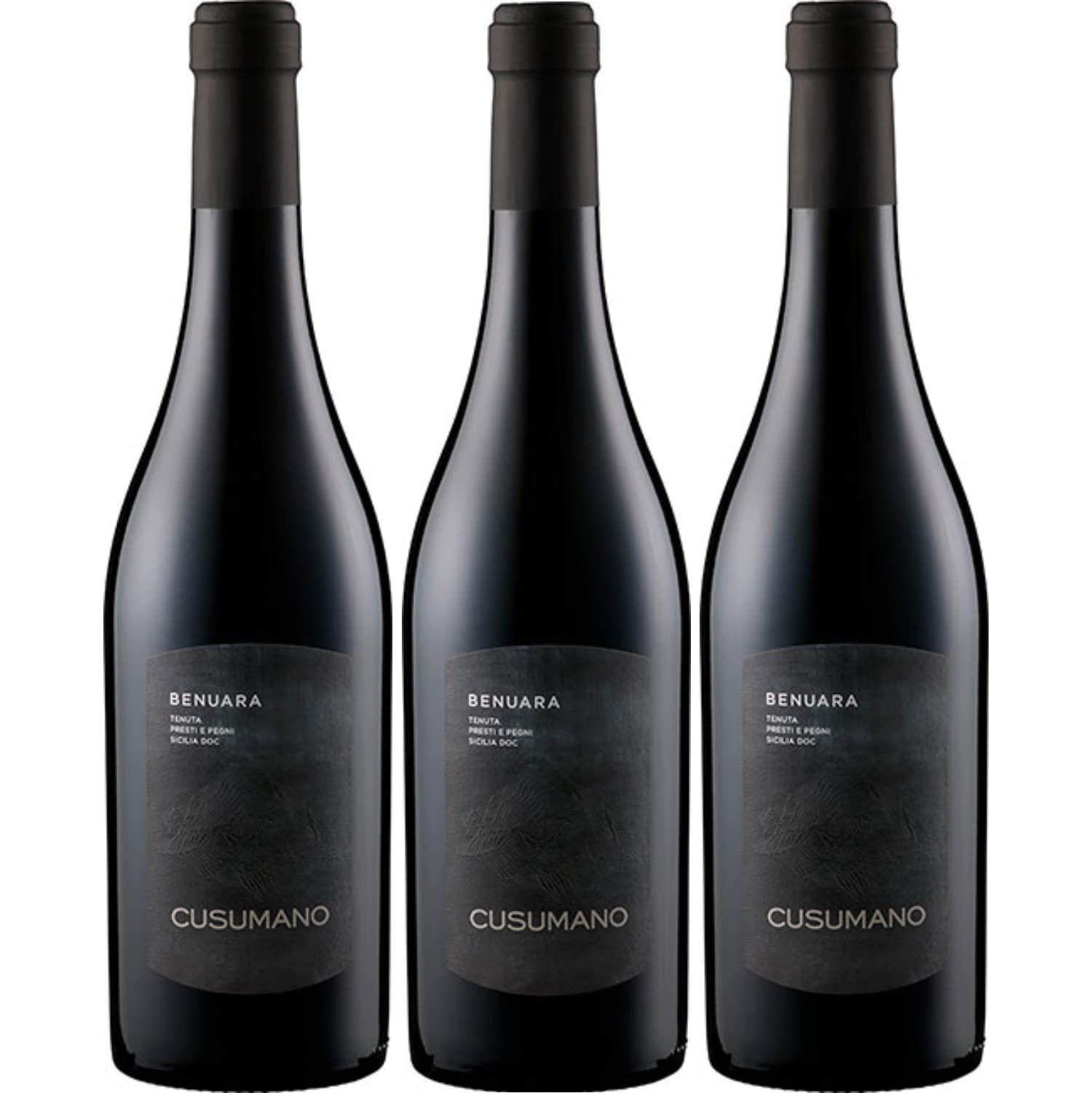 Cusumano Terre Siciliane Benuara IGT Rotwein Wein Trocken Italien I Versanel Paket (3 x 0,75l)