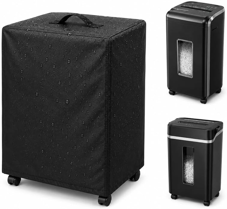 Paper Shredder Cover for Dahle Auto+ 750 2006–2015,Waterproof Dust 420D Oxford with Drawstring for Home Office