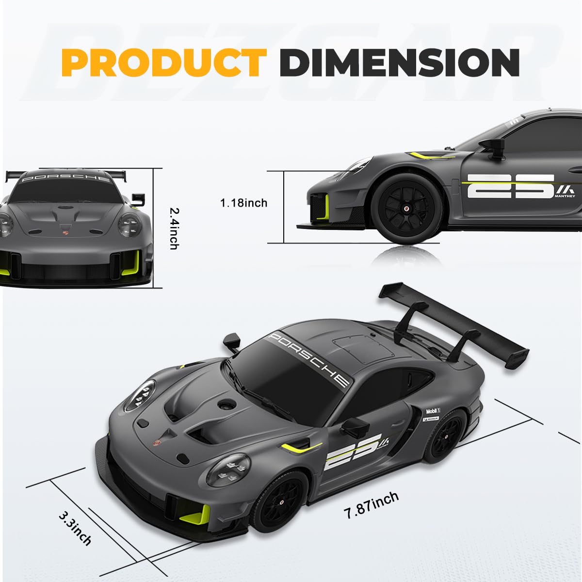Amazon.com: BEZGAR Porsche Remote Control Car - Officially