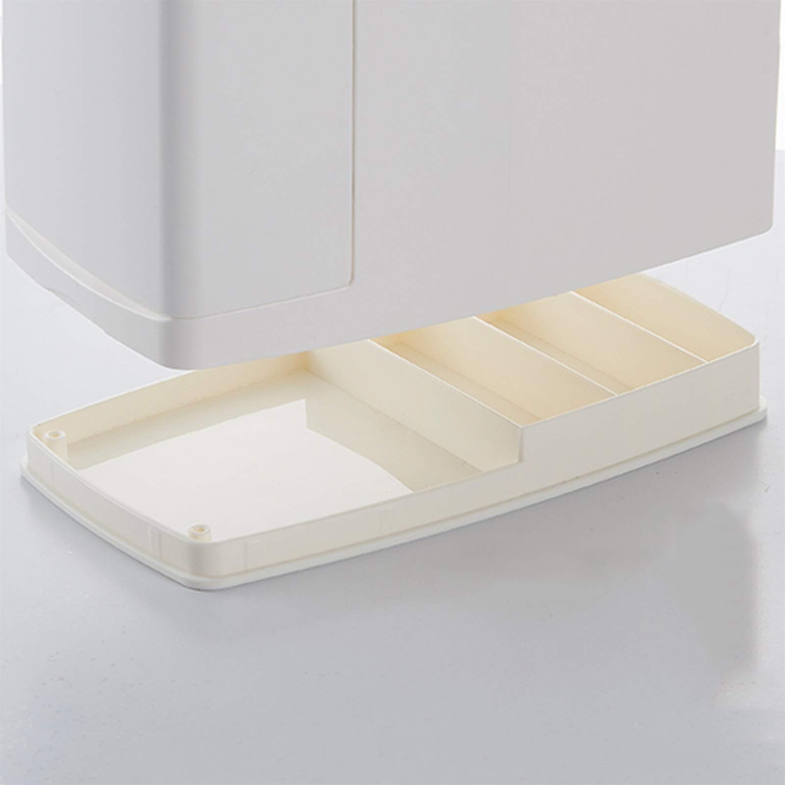 Escobilleros Basura del cepillo de inodoro puede configurar la herramienta de limpieza de inodoros con un lugar para almacenar bolsas de basura para ahorrar espacio (blanco / marrón) Escobillero(Bruin