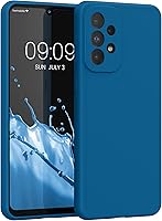 Vista 217 de kwmobile Funda compatible con Samsung Galaxy A52 / A52 5G / A52s 5G - Funda de Teléfono de Silicona TPU con Acabado Suave - Arrecife Azul