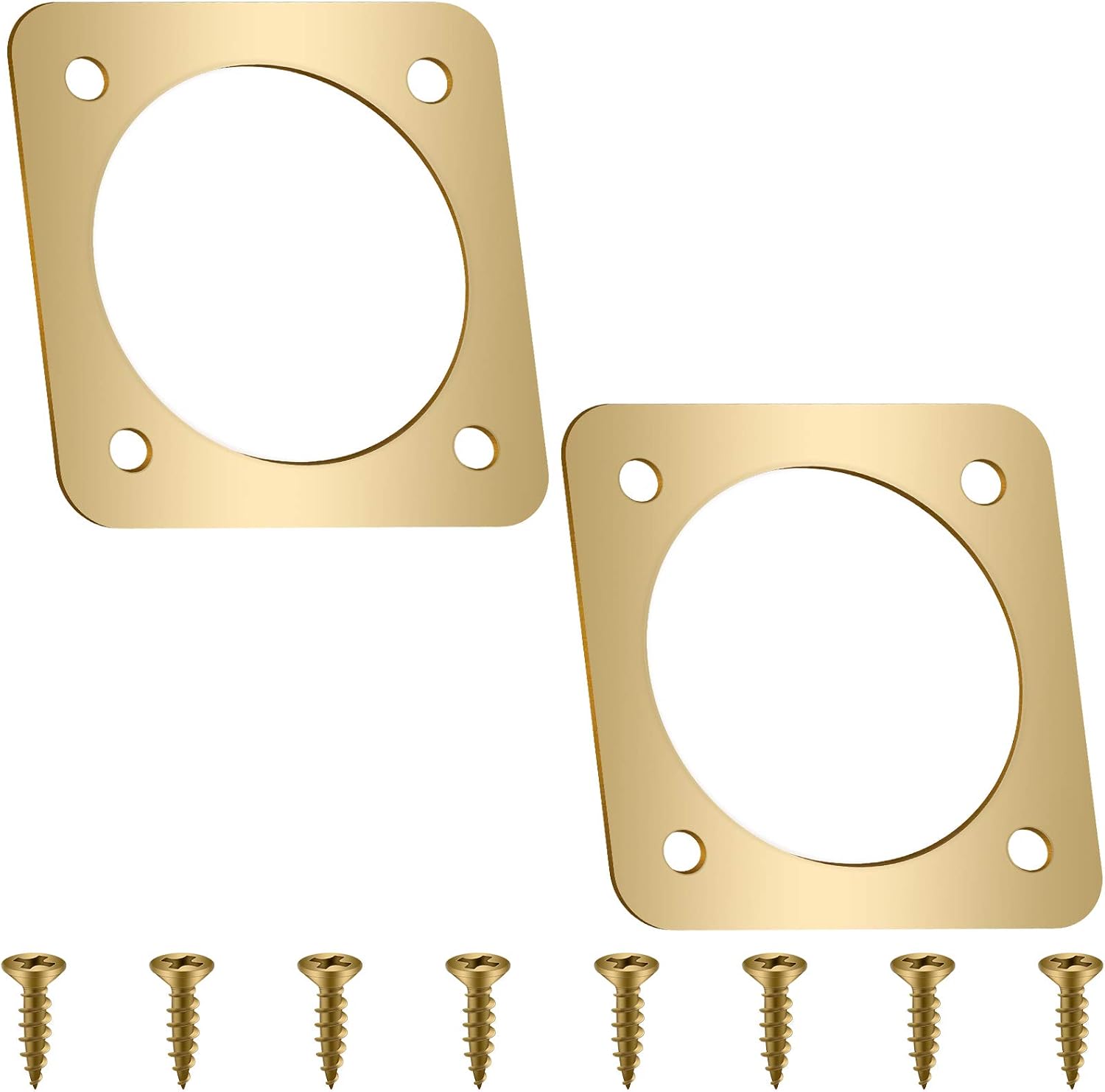Metal Bird House Guard with Copper Portal Bird House Hole Protector Guard Replacement for Eastern Bluebird Houses Boxes 1 1/2 Inch Opening(4 Pieces)
