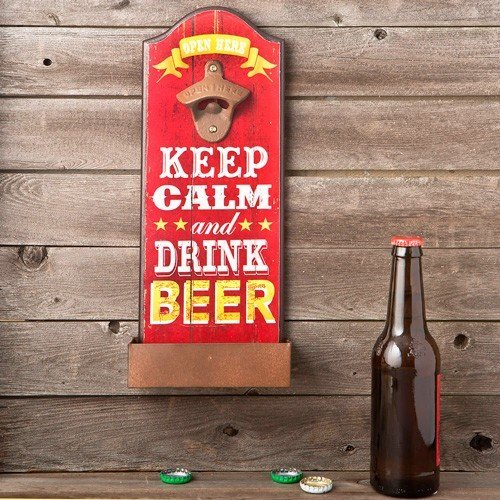 Lote de 20 Abridores De Botellas De Pared "Keep Calm" - Abridores Detalles de Bodas