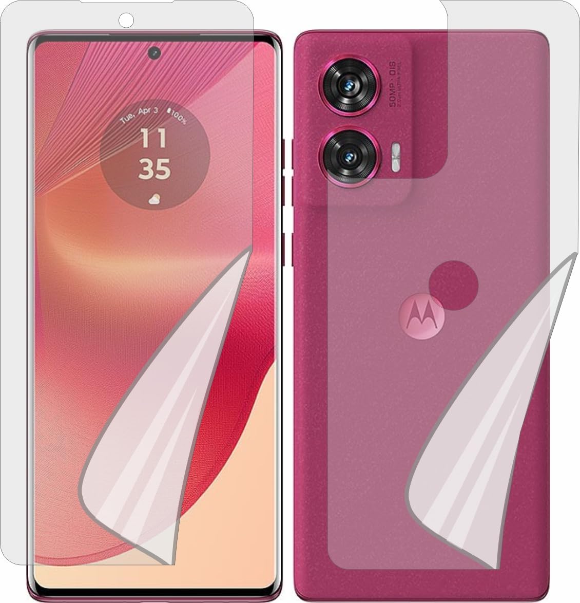 MOBLING Screen Guard Compatible With Motorola Moto Edge 50 Fusion Front & Back Edge to Edge Screenguard, Front TPU & Matte Finish Back Skin Combo, Not a Tempered Glass, Full Coverage Screen Protector (B0D6GX7BPC) Amazon Price History, Amazon Price Tracker