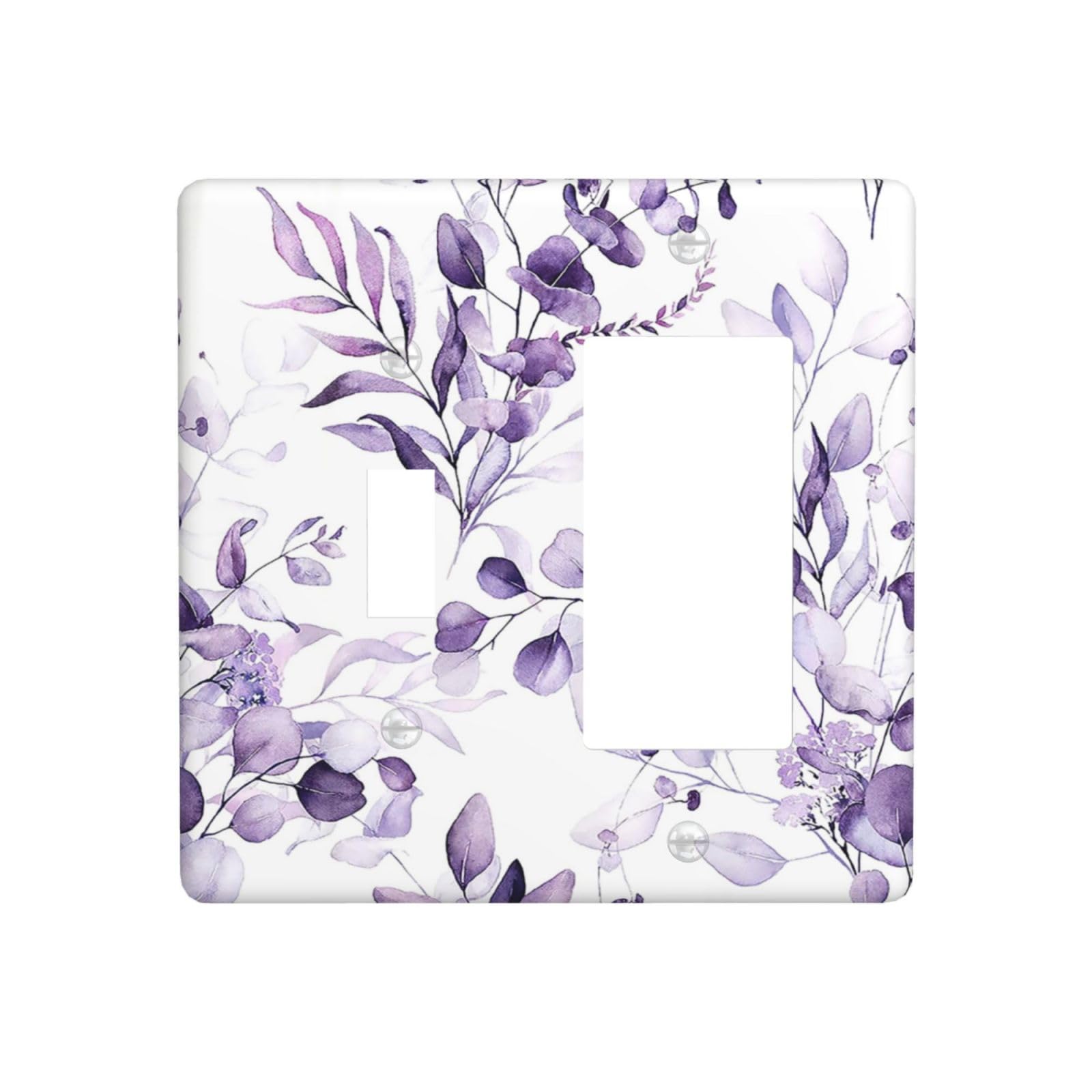 Plaque interrupteur double bascule violette pour cacher les défauts