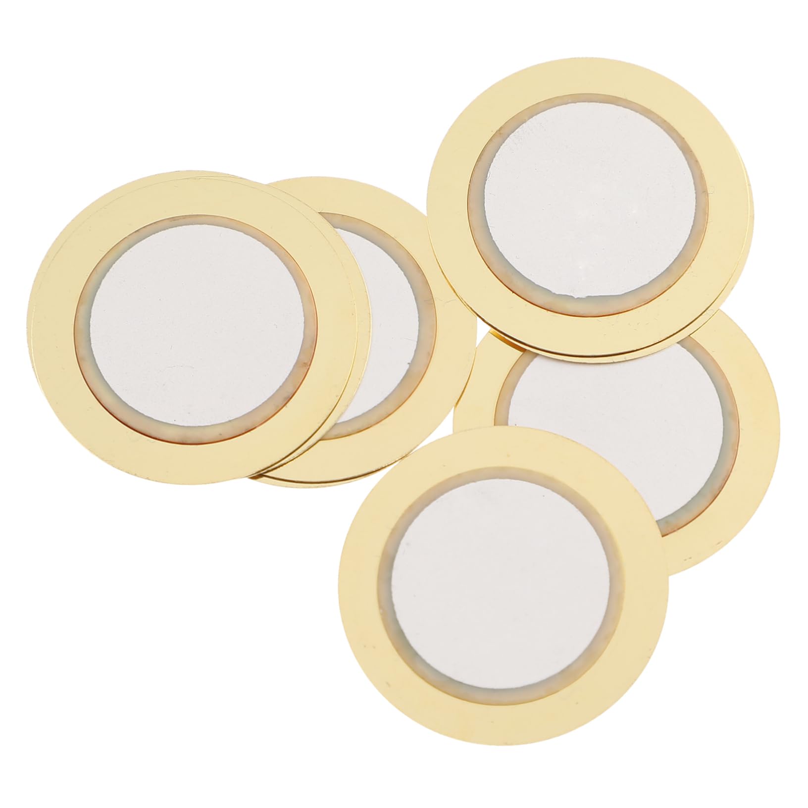 HANABASS 27mm Piezo Discs Acoustic Pickup Piezo Discs Instrument Pickup for Guitar Accessory Diy Projects