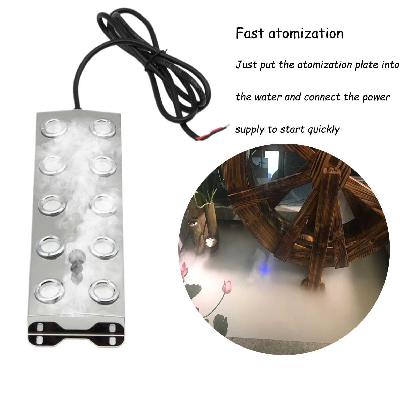 Nebulizzatore A Ultrasuoni 10 Teste 7L/H | Per Umidificazione, Laghetti, Conservazione Ortaggi | Con Boe E Al - Foto 10