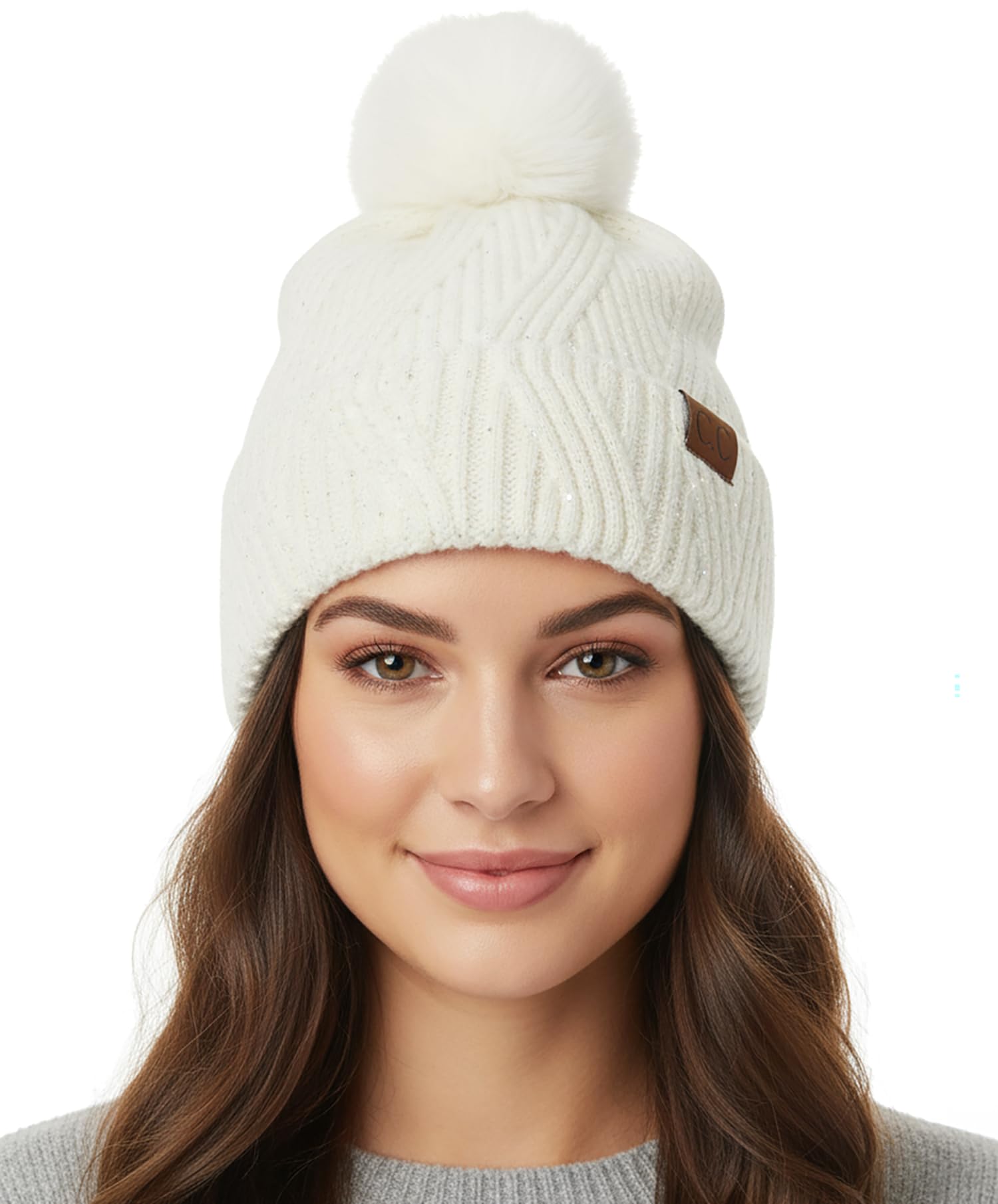 Funky Junque Women’s Pom Pom Beanie
