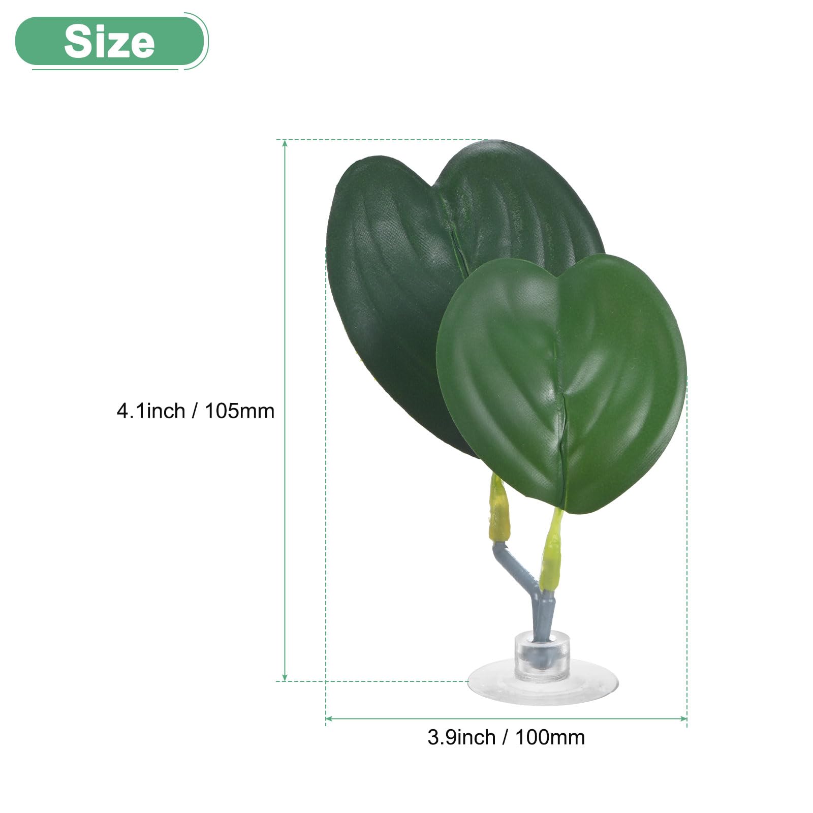 M METERXITY 1-Pack Betta Fish Leaf Pad, Hammock Plant Leaf Pad - Image 3