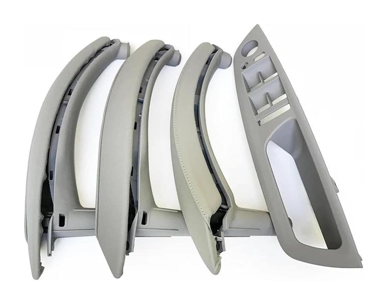 FANGZIQF Inner Door Pull Handles for BMW X5 X6 E70 E71 2007-2014 Interior Door 7PCS Set LHD RHD Window Switch Panel Pull Handle(Grey,RHD)