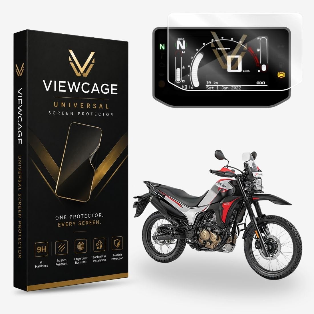 Screen Guard for Hero XPulse 210 [2025] TFT Meter Display | 9H Hardness Tempered Glass Dashboard Protector | HD Clear Anti Scratch Touch Sensitive Screen Protection-image-46