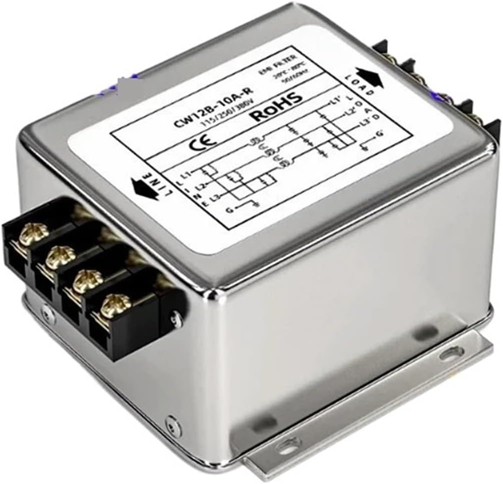 1pcs Three-Phase Power Filter Inverter EMI Servo Filter Purifier CW12B-3/6/10/20/30/40/50/60A-R AC 380V CW12B-40A-R CW12B-30A-R(CW12B-10A-R)