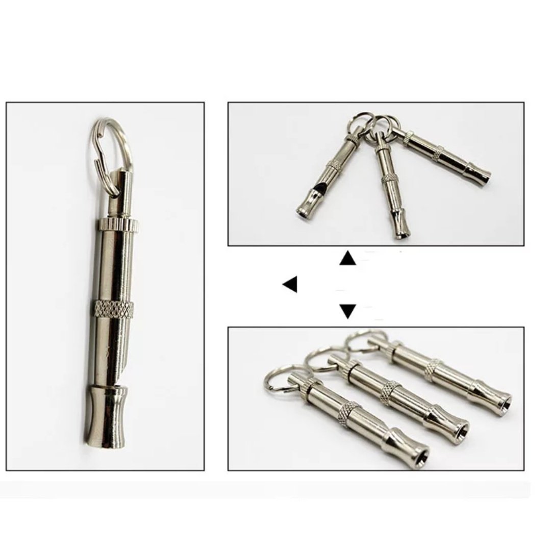 PnM Dog Pet Stainless Steel Dog Puppy Whistle Portable & Adjustable Sound Key Dog Training Whistle 3