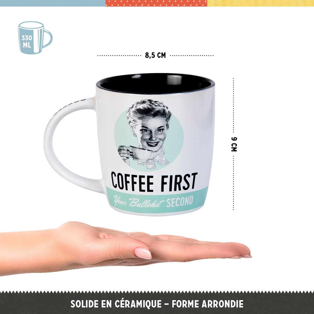 Tasse à Café Rétro, Coffee And Dogs – Idée De Cadeau Pour Propriétaires
