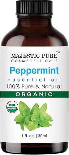 Miniatura 1 de Majestic Pure Aceite esencial orgánico de menta USDA  Aceite 100 orgánico y de alta calidad  Aromaterapia cuidado de la piel cuidado del cabello y