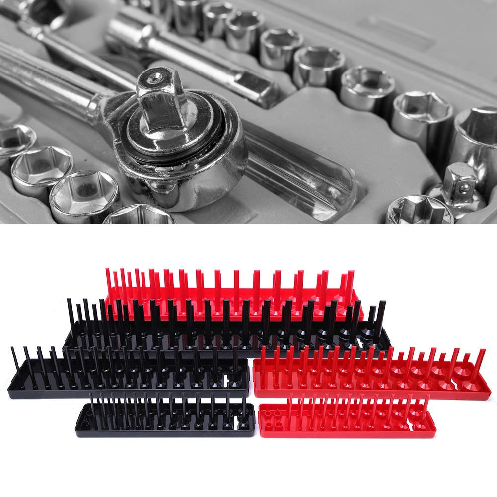 Steckdosen-Rack- aus Kunststoff – Multifunktionales Aufbewahrungstablett für Steckdosen (metrisch & Zoll), platzsparende Organisation für Kabel und Stecker, Stück