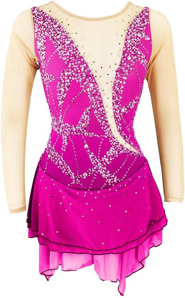 Classic Figure Skating Dress Ladies Professional Ice Skating Competition Costume Roller Skating Winter Sportswear