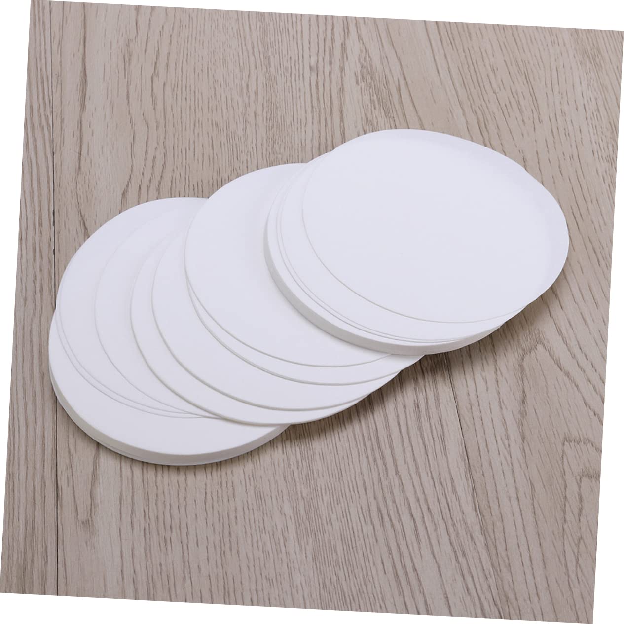 BELLIFFY 2sets 9cm Qualitative Filter Papers Medium Flow Rate Discs Lab Filters Replacement 100pcs*2