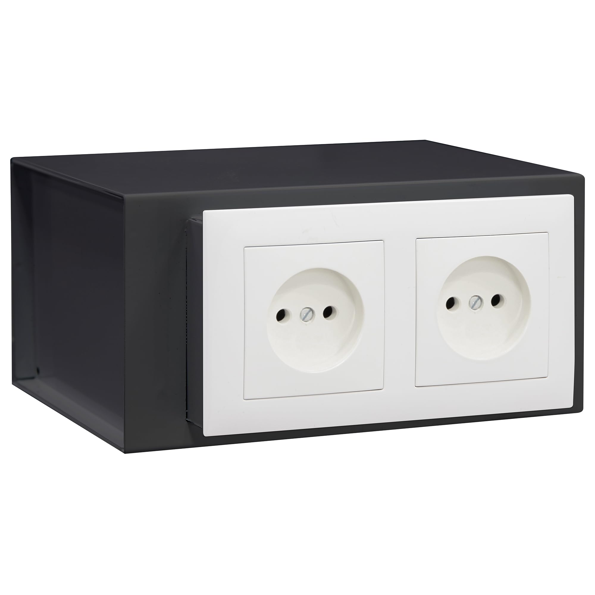 ARREGUI Socket 23000W-S0 Niewidoczny Sejf Z Gniazdem Elektrycznym | Ukryty Mini Sejf Wysuwany | Tajna Kryjówka Na Pieniądze i Wartościowe Przedmioty | 10 x 20 x 15 cm | 2,5 l