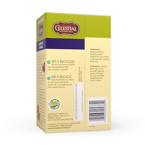 Miniatura 3 de Celestial Seasonings Té de hierbas Wild Berry Zinger, 20 unidades (paquete de 6)