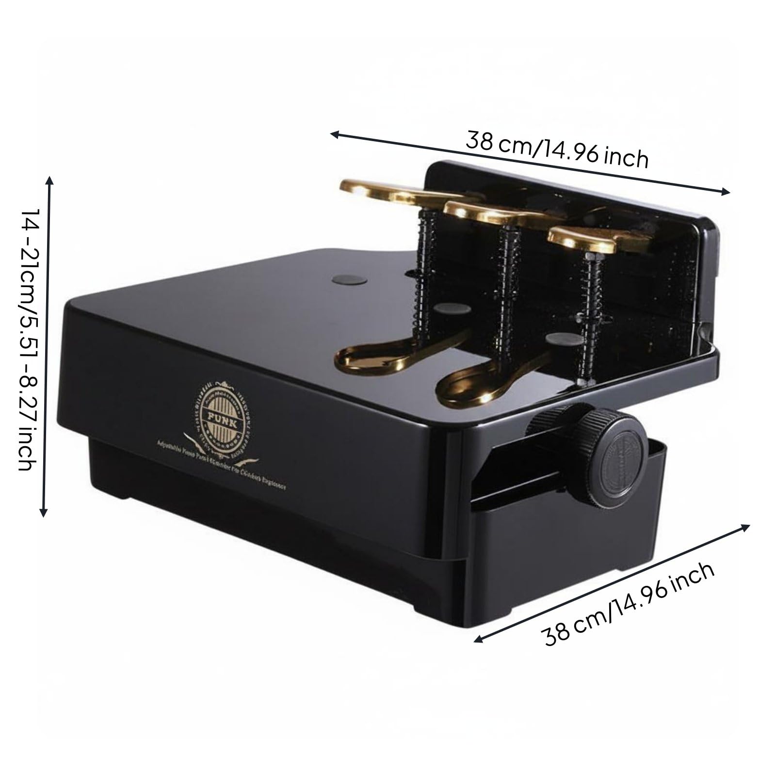 Piano Pedal Riser Pedale Pianoforte Accessorio Regolabile Robusto per Bambini Adatto per Lezioni Musicali Formazione Pratica Casa, Nero