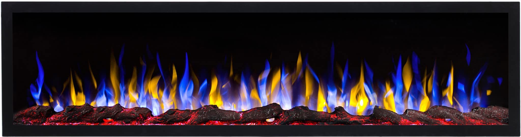 Caminetto elettrico a LED Pride s165 AFLAMO senza funzione di riscaldamento (165x42x13cm)