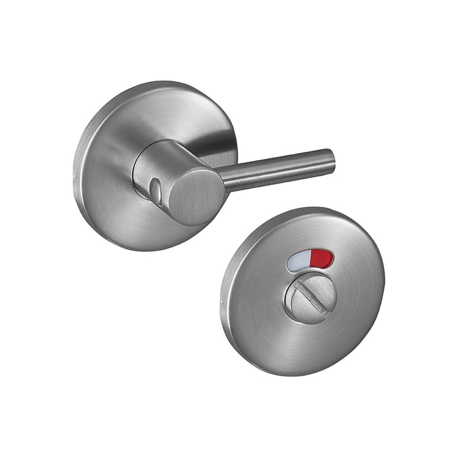 Access Hardware Silver Disabled Toilet Door Lock Set 6Mm - Satin Stainless Steel